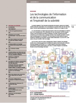 Les TIC et l’impératif de sobriété