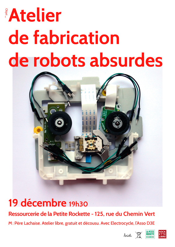 Du démontage à la réutilisation de pièces détachées d’équipements électriques & électroniques : les robots absurdes